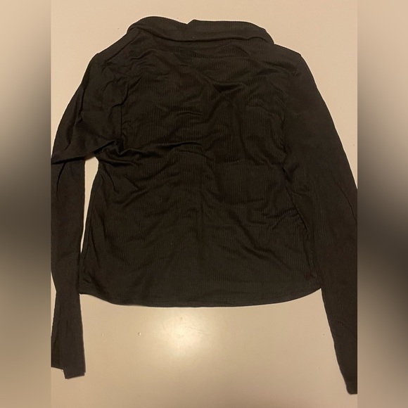 Bluenotes Long Sleeve Button-Up Top With Collar - Picture 3 of 4